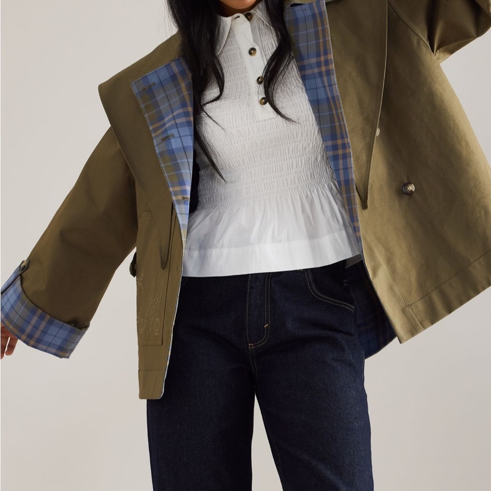 Damson Madder reversible Jerry trench coat US size 8 - Picture 4 of 4